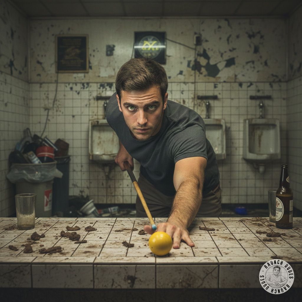 Billiards in the bathroom? 😏 The stakes? 🍹💦 Whoever loses takes it raw—no mercy, just filthy fun. #perverts #dirtykitchen...