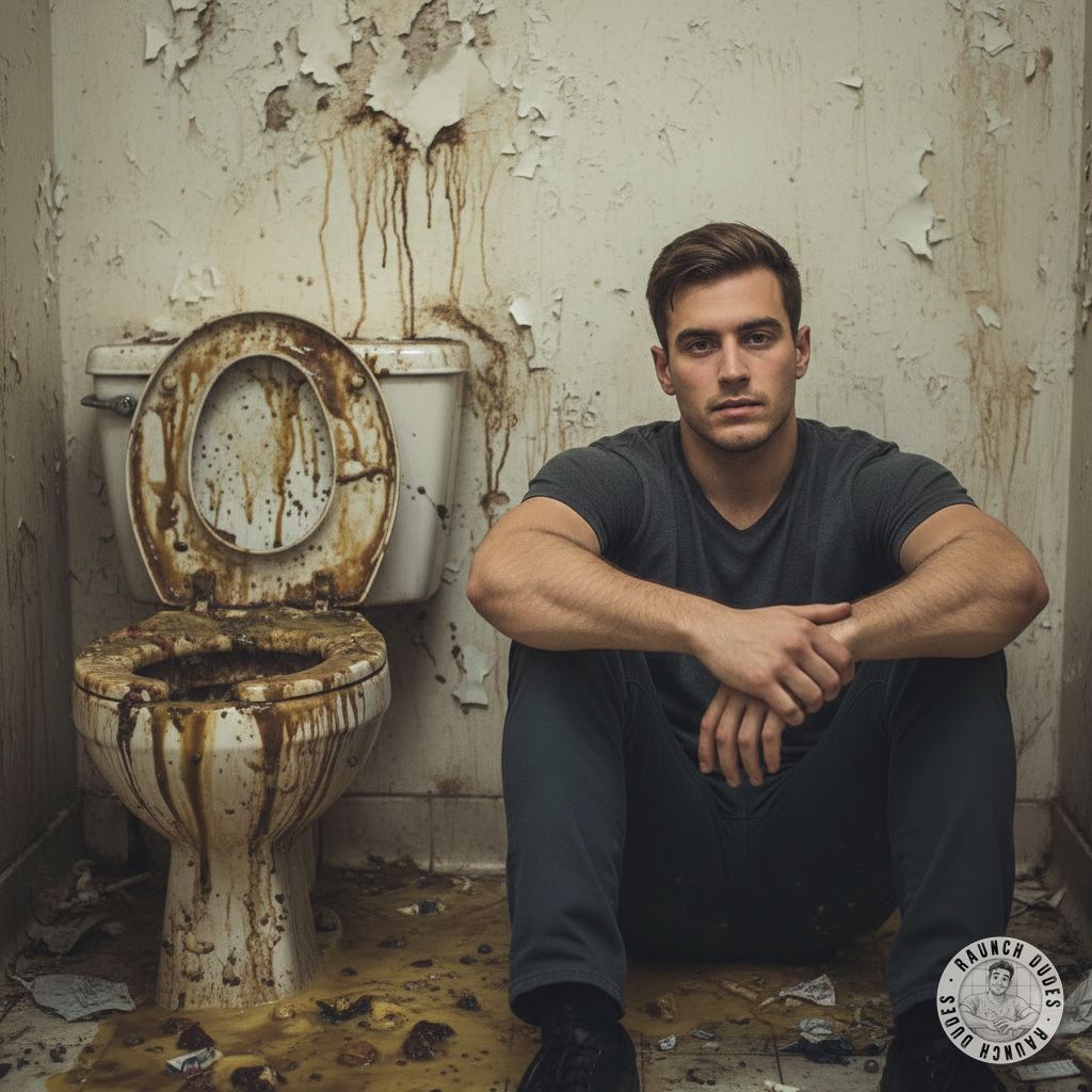 Nothing hotter than a guy next to a shit-filled toilet, ready to play dirty. 😈💦 Who’s here for some raw, unfiltered fun?...