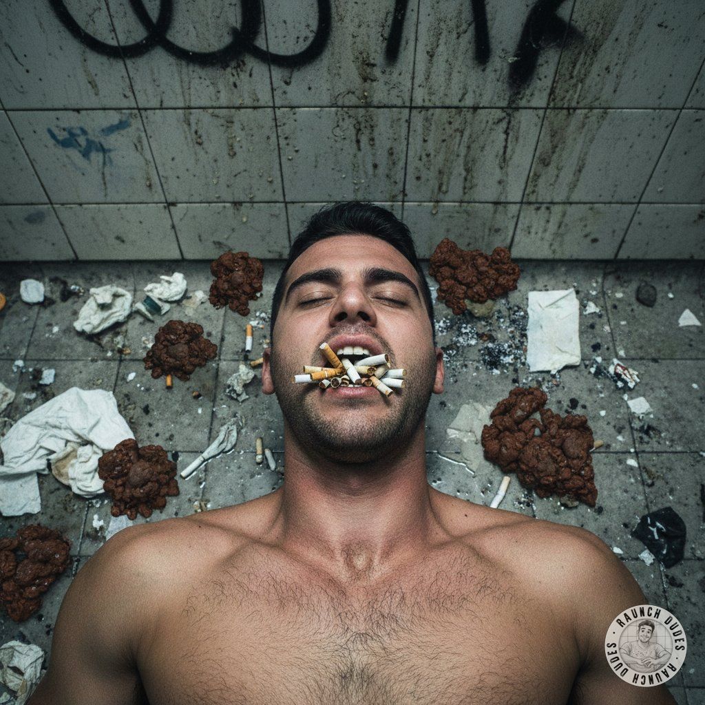 Nothing hotter than a submissive boy letting his doms ash right on his back—pure filthy devotion. 😈💨 #gayscat #humiliation...