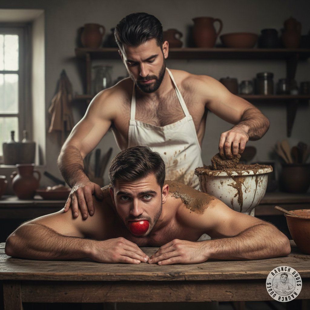 Chef’s secret ingredient? Not chocolate… 😏🍑 Watch him drizzle that golden sauce all over his boy’s tight hole. Pure filthy,...