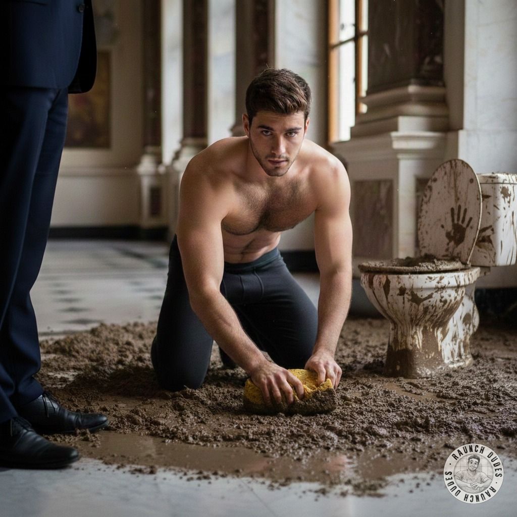 Just watched the hot handyman repaint the floor covered in my filthy mess—now it’s even dirtier, and I love it. 😈💦 #gayscat...