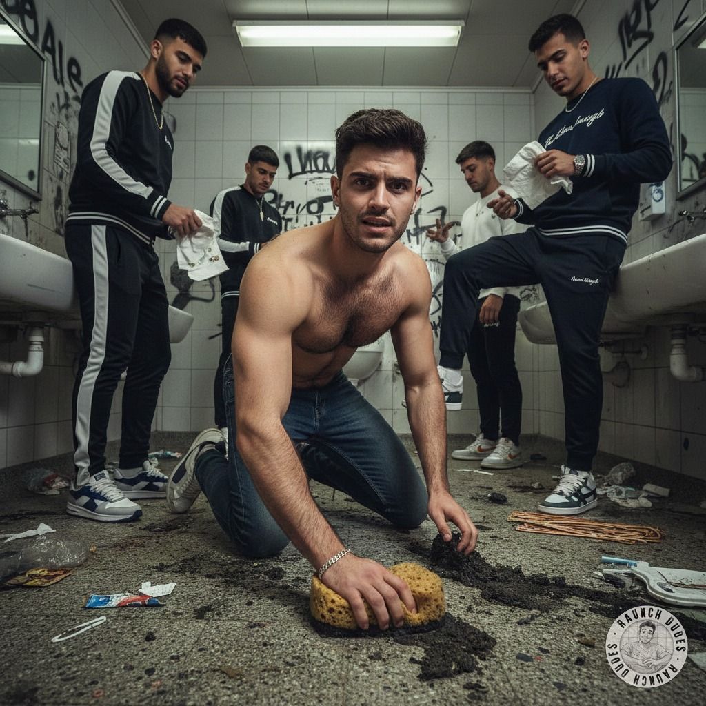 Nothing hotter than a bully’s spit dripping down your back while you scrub piss and shit off the floor. 😈🔥 #gayscat...