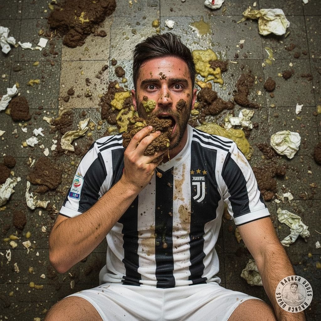 Nothing hotter than a depraved footballer licking shit off a filthy floor, surrounded by vomit. Pure, raw depravity at its...