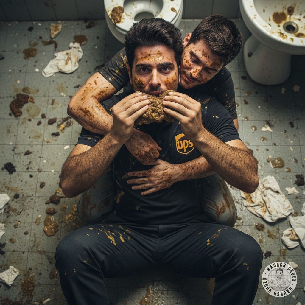 Nothing beats a steamy break with a coworker in the station toilets—especially when it’s a hot gay scat session! 😈💦 Who’s...