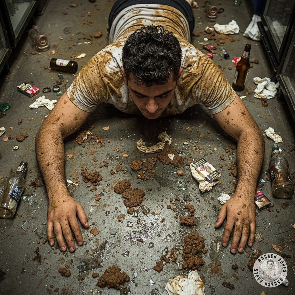 Nothing hotter than a depraved boy licking filth off a bar floor, lost in his own twisted bliss. 😈💦 #gayscat #dirtyfantasy...