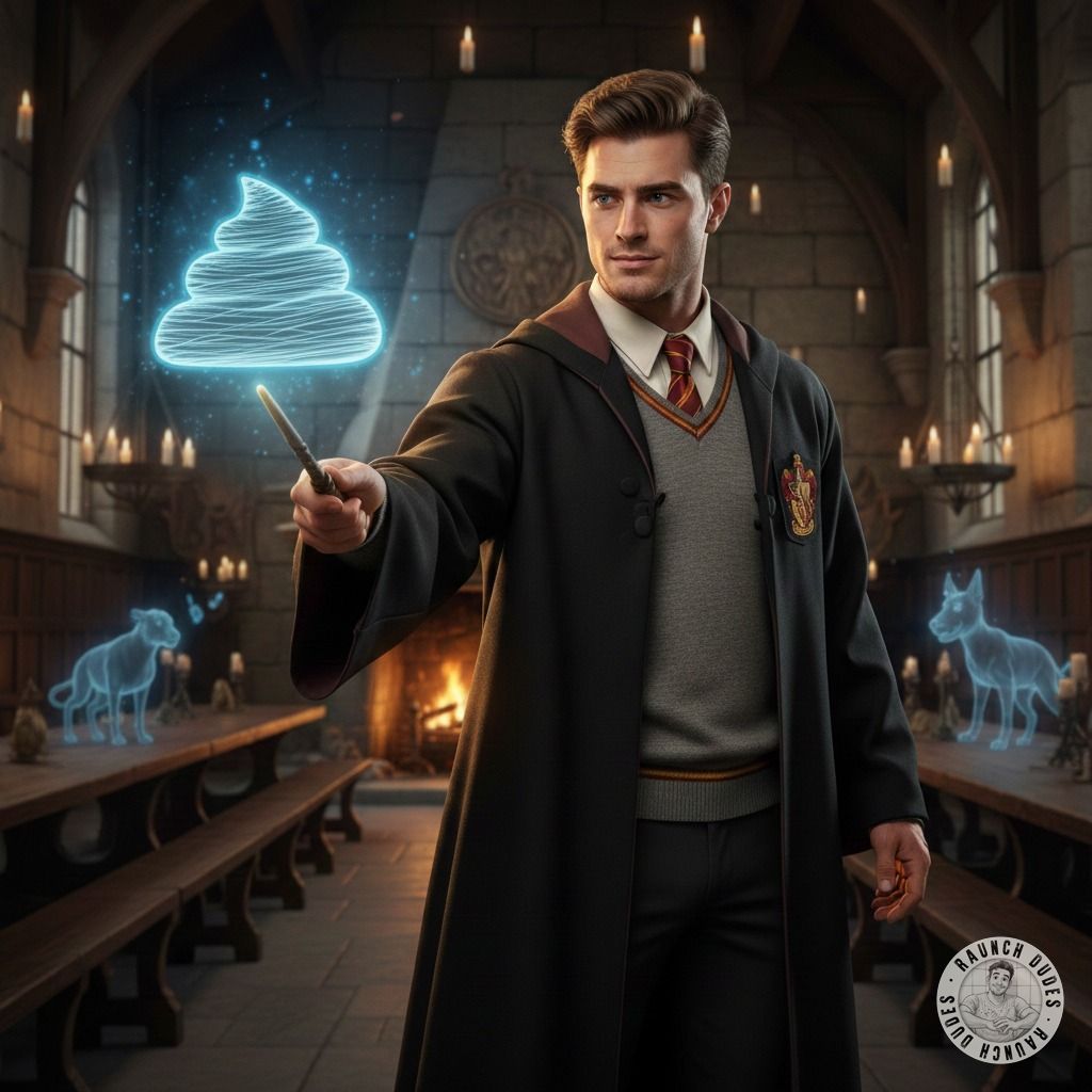 When your Patronus isn’t a noble stag but a glorious, steaming pile of magic shit 💩✨ #perverts
