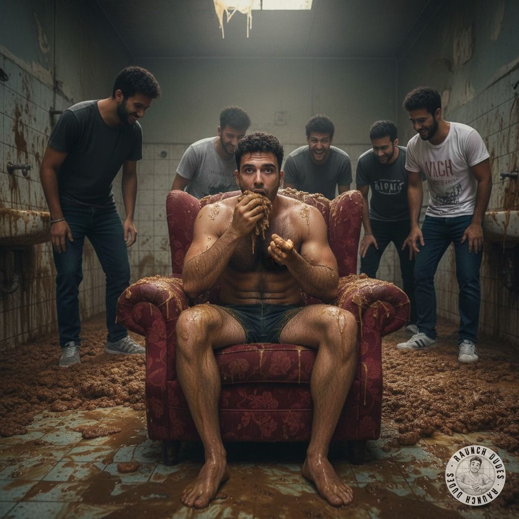 Nothing hotter than a dirty boy getting down on his knees and licking his own shit while his friends watch, turned on by his...