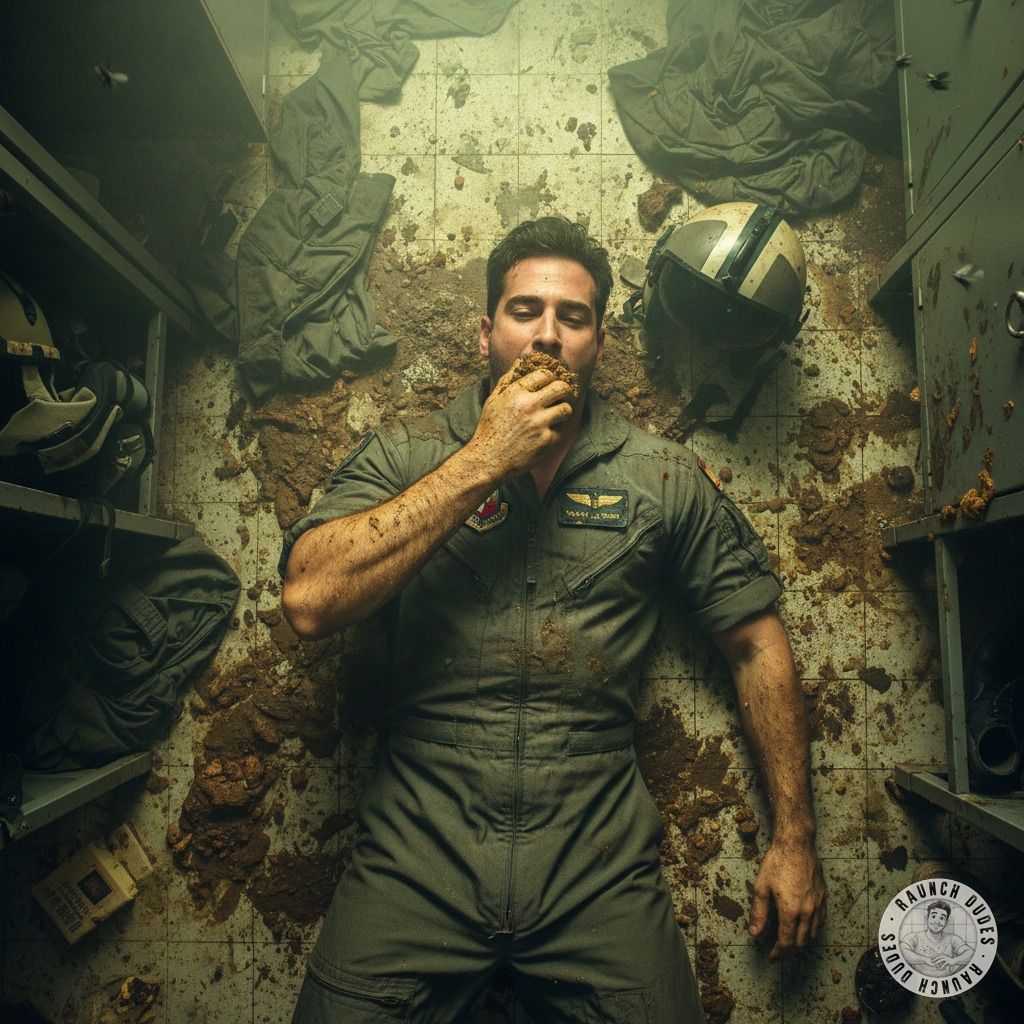Pilot’s got a filthy secret—he loves nothing more than getting covered in mess while flying high! 🚁💦😈 Who else craves that...
