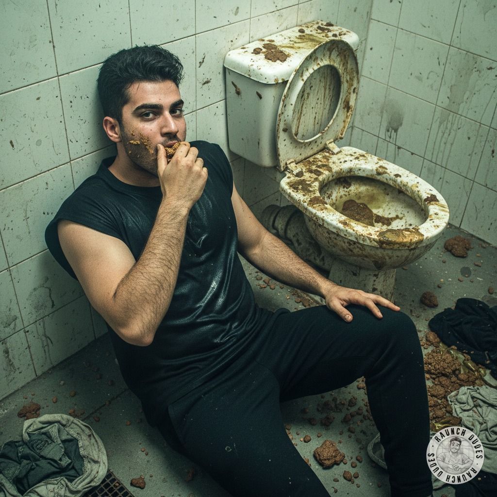 Nothing beats the thrill of a filthy public toilet—especially when you’re the one licking the porcelain clean. 😈💦 #gayscat...