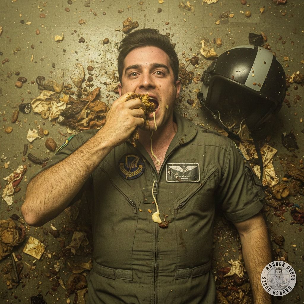 Pilot pervert licks shit with a sinful smile 😈💦 Who dreams of being in his place? #gayscat #dirtyfantasy #perverts #military
