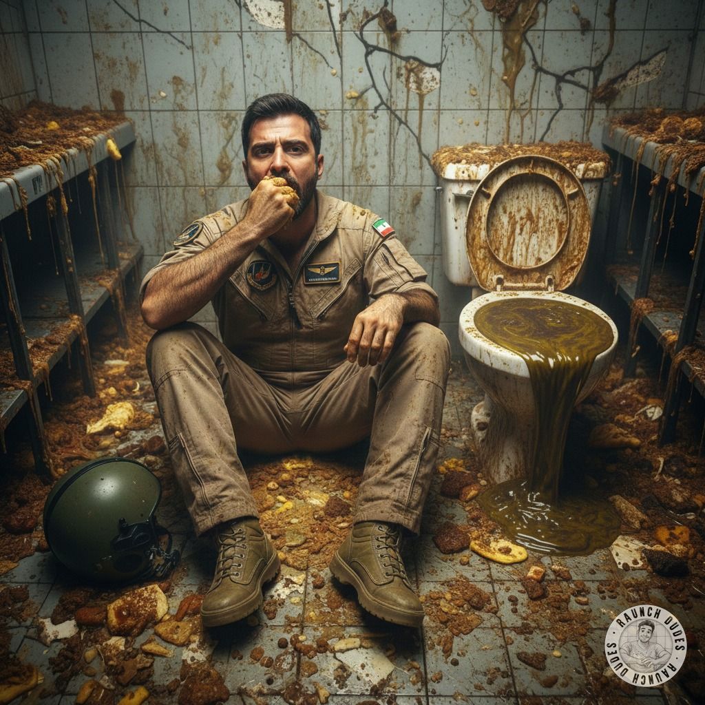 Israeli pilot’s filthy secret: devouring shit in a public toilet like the pervert he is. 😈💦 #gayscat #dirtyfantasy...