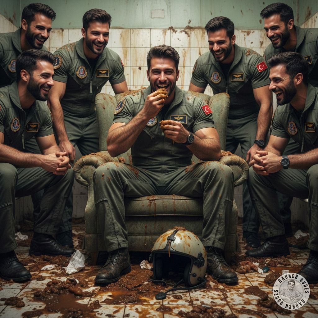 Pilot’s depraved magic 💩—dropping a steaming load right in front of his crew. Nothing hotter than a confident man owning his...
