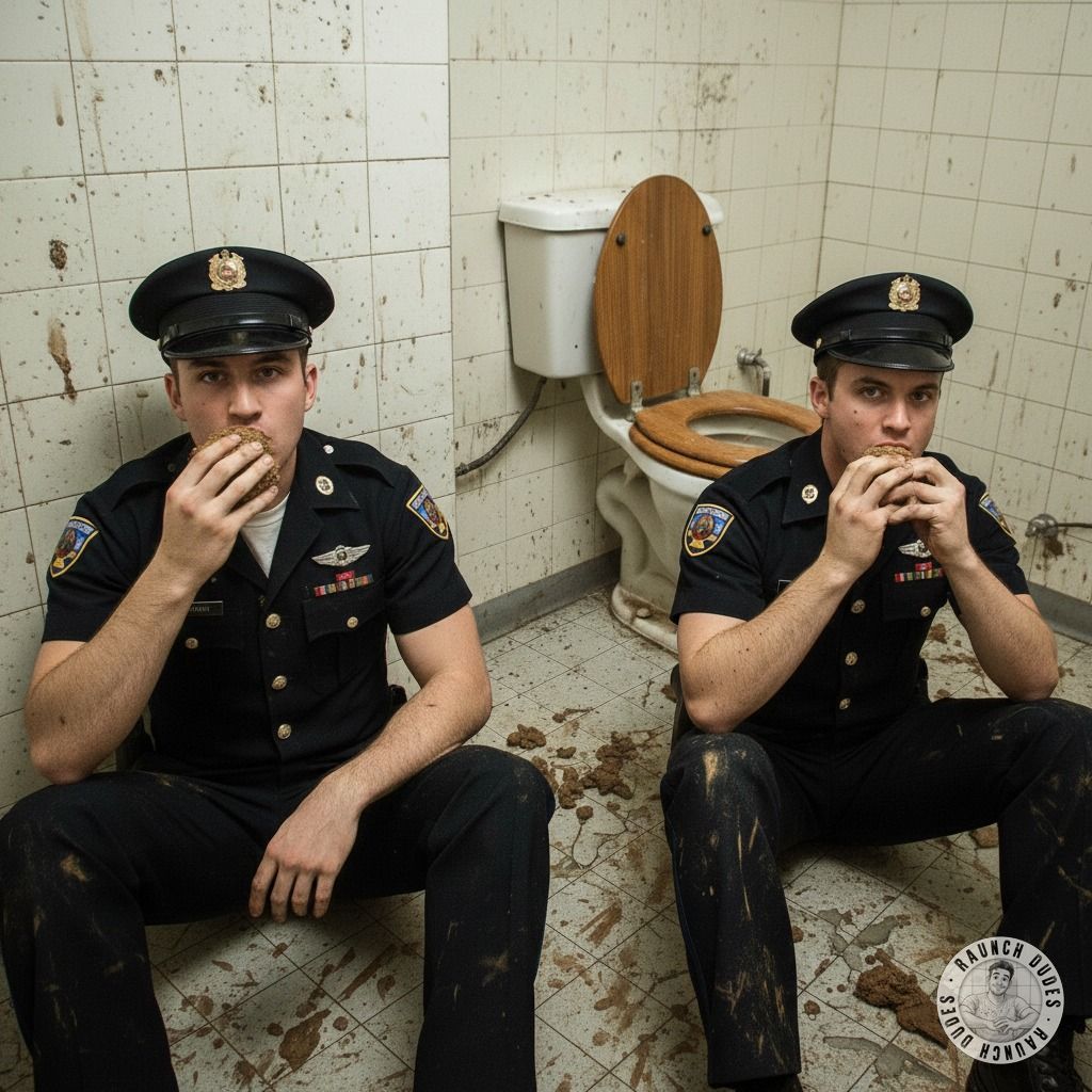 These cops can’t resist a good scat session—nothing hotter than a uniformed pervert getting messy! 😈👮‍♂️💦 #gayscat...