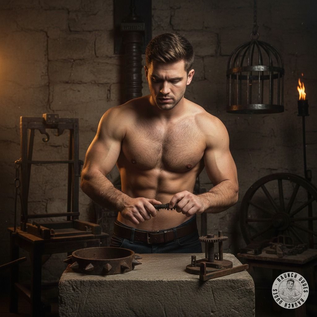 Nothing hotter than a kinky boy eyeing medieval torture tools 😈 Imagine the filthy thoughts racing through his mind—pain,...