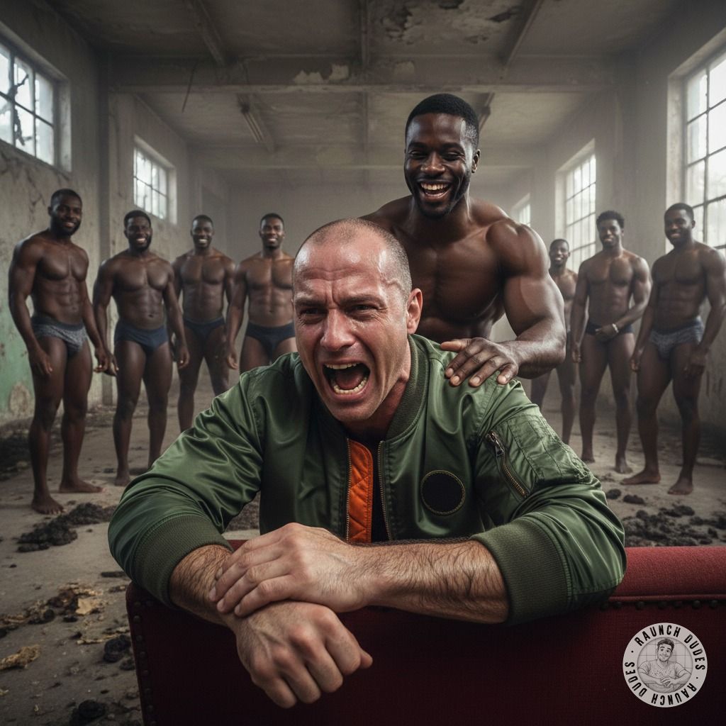 Nothing hotter than a racist skinhead screaming in pain while getting his tight ass wrecked by 10 hung black studs. Pure...