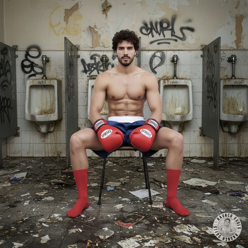 Imagine sneaking into the locker room after hours, finding a sweaty, panting boxer in the shower—his muscles glistening, his...