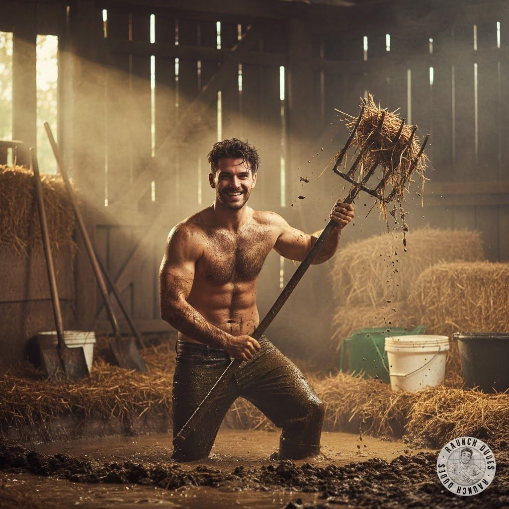 Nothing hotter than a sweaty farmer covered in shit, muscles glistening under the sun. 😏💦 #gayscat #filth #workers...