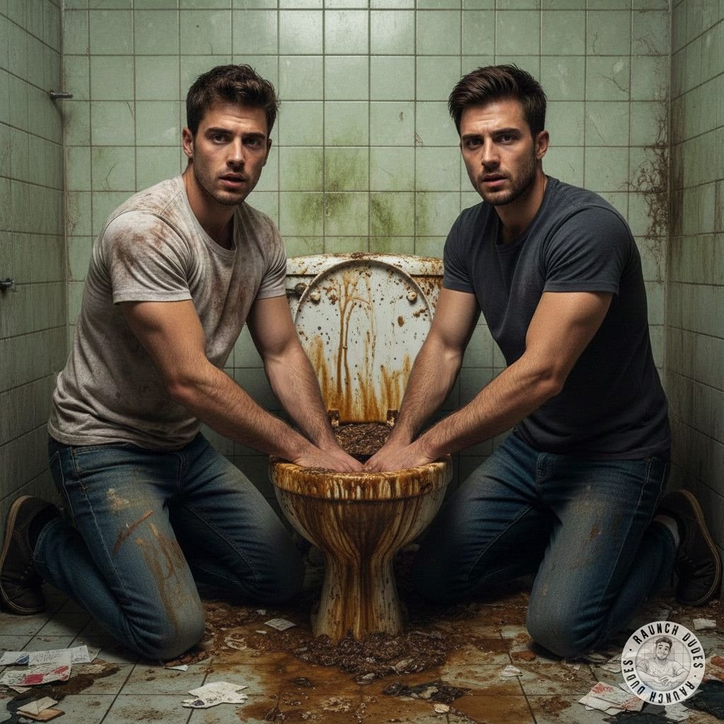 Two cocks dive into a filthy toilet, fingers deep in the mess—dirty, wild, and so fucking hot. Who’s ready to get nasty?...