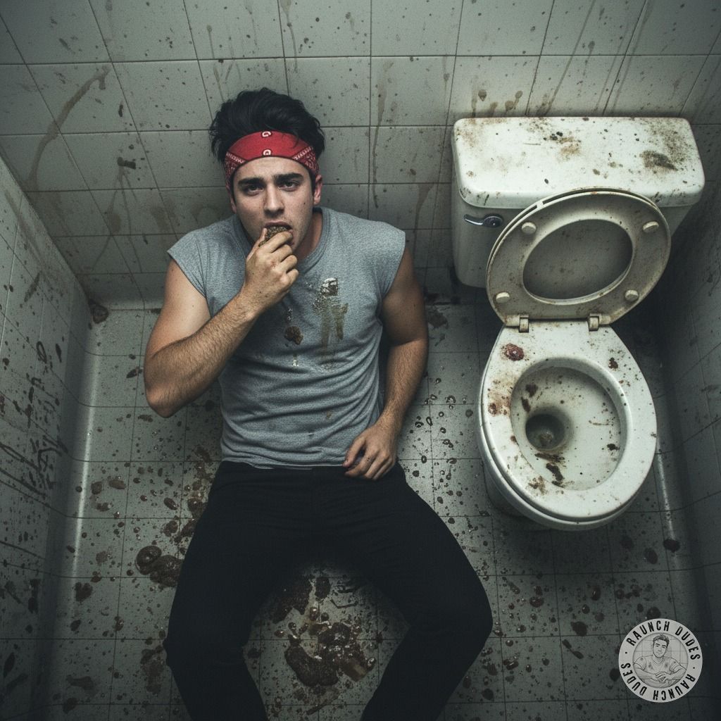 Nothing beats the thrill of a dirty public toilet—especially when you’re the one licking the filth off the seat. 😈💦 #gayscat...