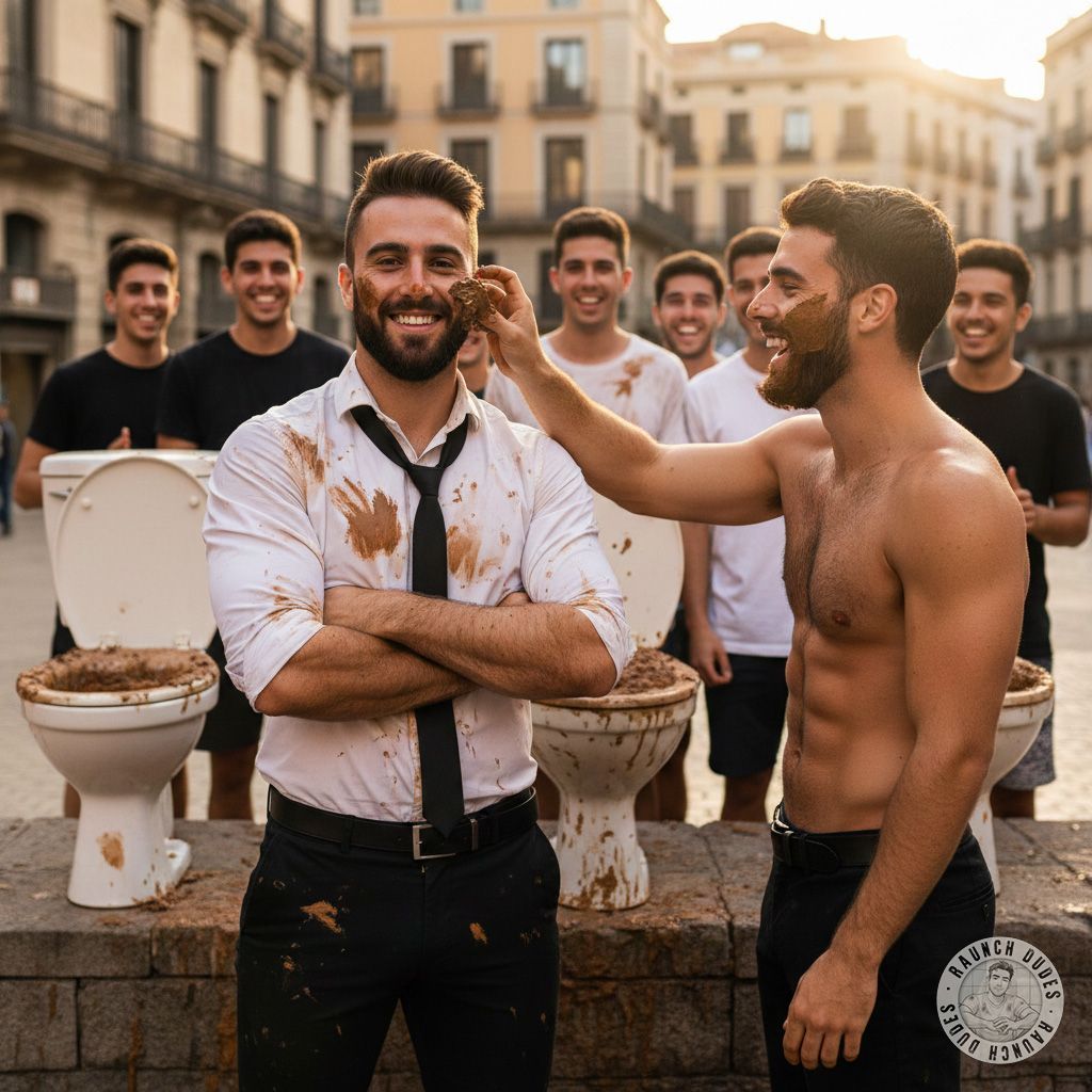 Spanish boy gets filled with shit in front of everyone—dirty, wild, and loving every second of it! 😈💦 #gayscat #filth...