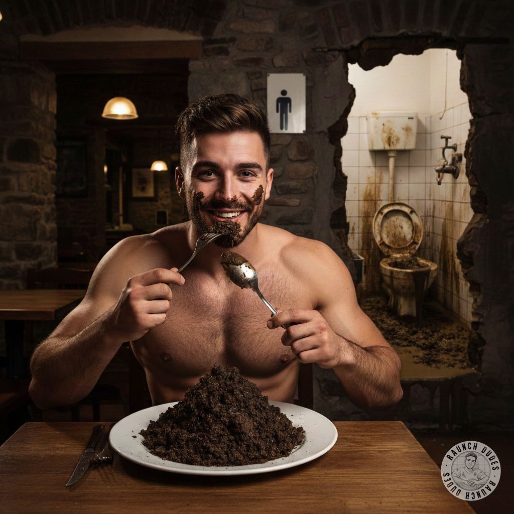 Nothing beats a fresh, warm scat platter at the finest gay restaurant 🍽️💦 The best chefs know how to serve it...