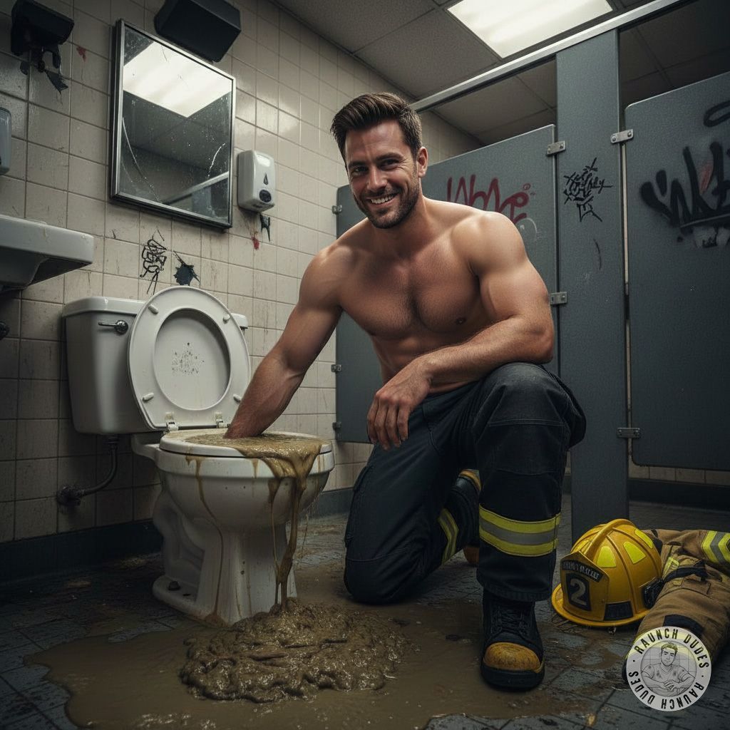 🔥🚒 That moment when the firefighter’s hand dives into the shit—pure, filthy devotion. Nothing hotter than a hero who loves...