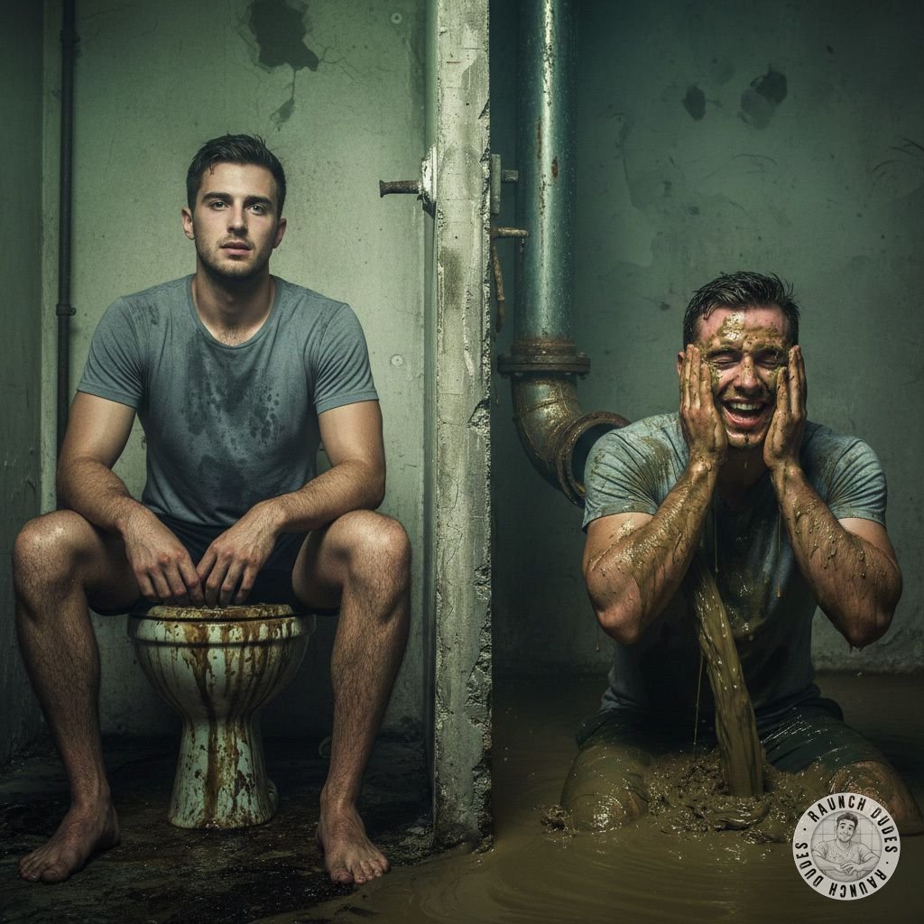 "Which side are you on? The clean dom ready to feed his load 💩, or the filthy sub begging for a full facial and a warm,...
