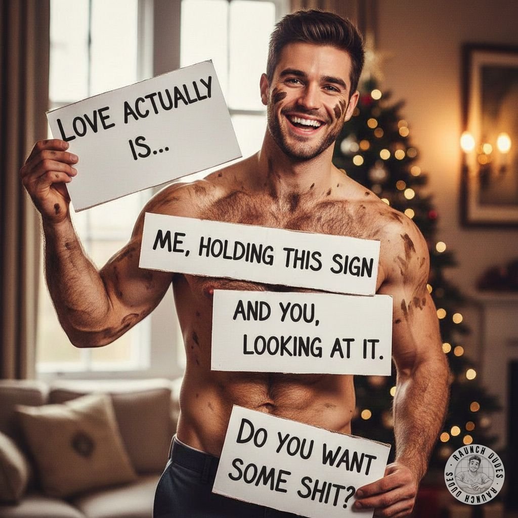 Love Actually… but make it filthier 💩😈 #gayscat #selfie