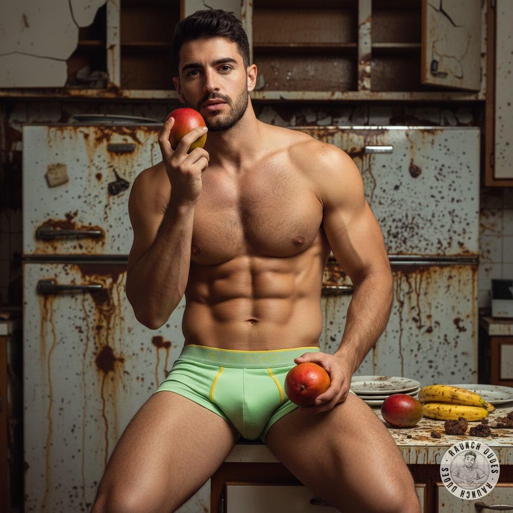 Nothing hotter than a guy in his underwear eating fruit in the kitchen, juices dripping everywhere. 🍌🍓😏 #perverts...