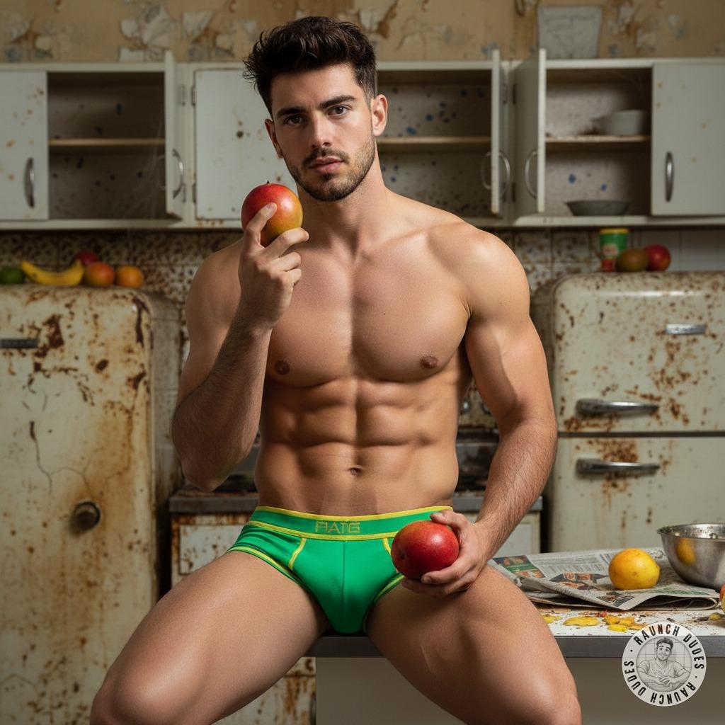 Nothing beats a hot guy holding a mango like it’s his next snack 🍑🔥 Who’s ready to taste the forbidden fruit? #perverts...