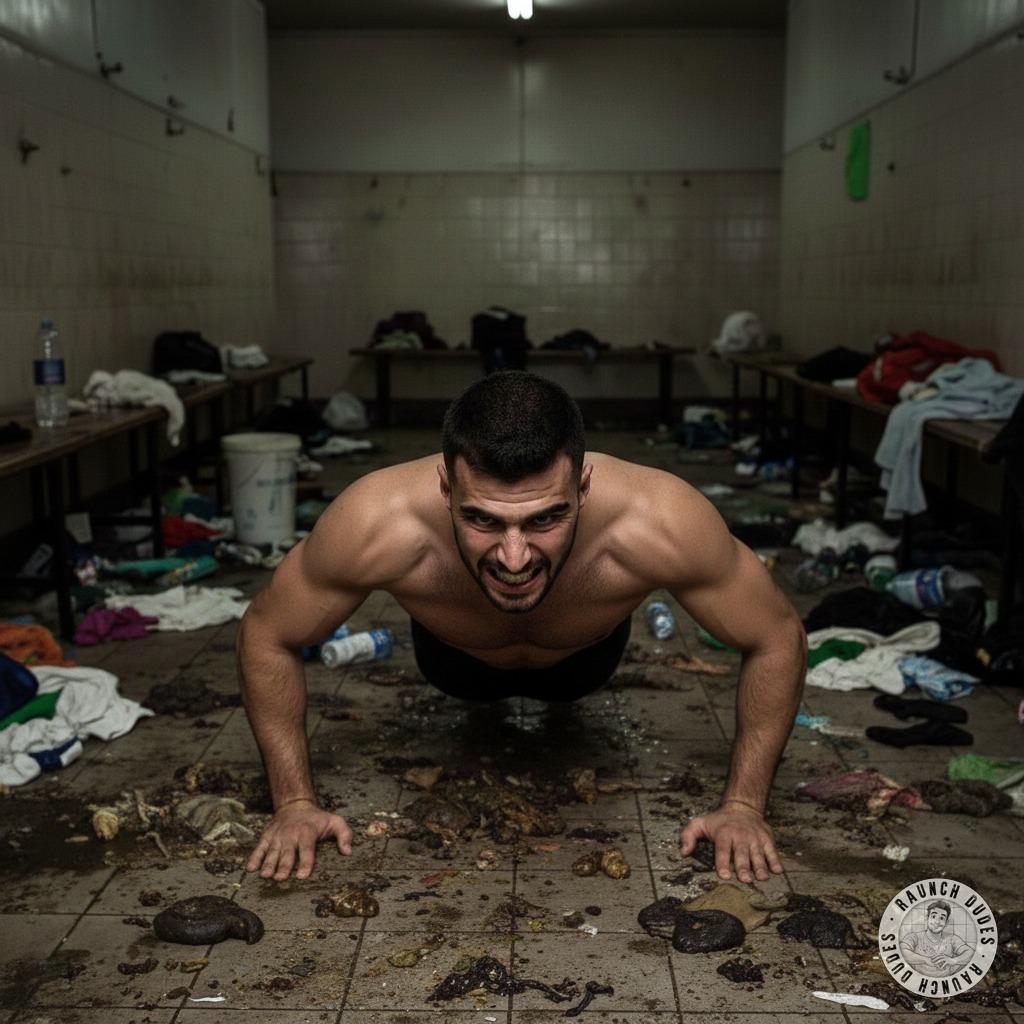 Nothing hotter than a sweaty athlete doing push-ups in a pile of shit—pure filthy dominance. 😈💦 #gayscat #dirtyfantasy...