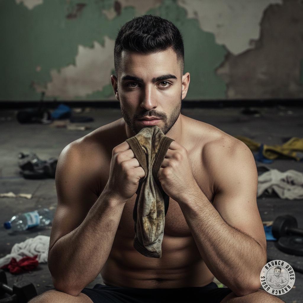 Nothing beats the raw scent of sweaty jockstraps in the locker room. 😍🔥 Who else loves that musky, salty aroma? #gayscat...