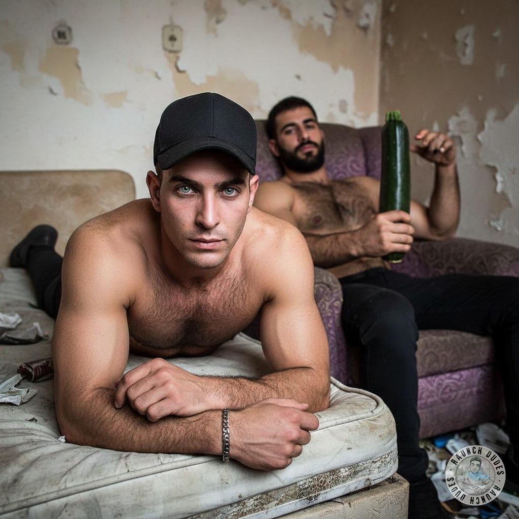 Those zucchinis look ready to slide into that tight hole 😏🍆💦 Who’s craving some fresh veggie action? #homeless #rough #toys