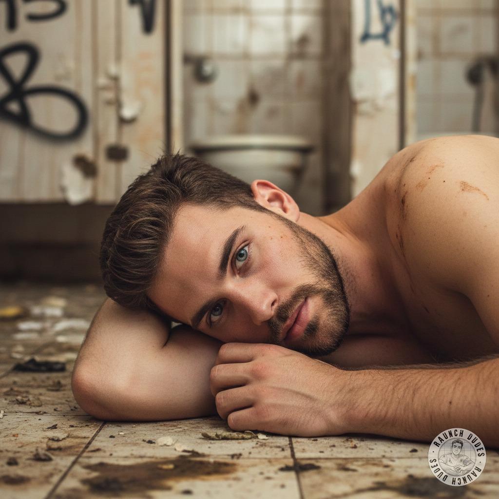 Nothing hotter than a gorgeous guy sprawled on a filthy bathroom floor, legs spread, begging to be used. The dirtier, the...