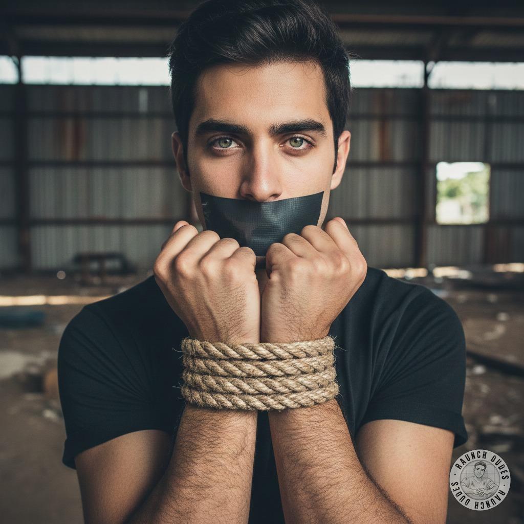 Bound & gagged in an abandoned warehouse, this Spanish boy’s moans are muffled but his eyes scream *yes* 😈 Who’s ready to...