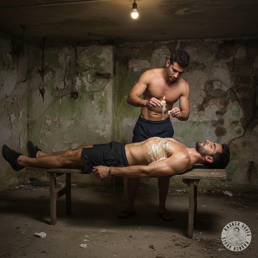Melt into pleasure as hot wax drips down his skin—pure, sinful ecstasy. Who’s ready to get burned? 🔥💦 #wax #dungeon #hairy