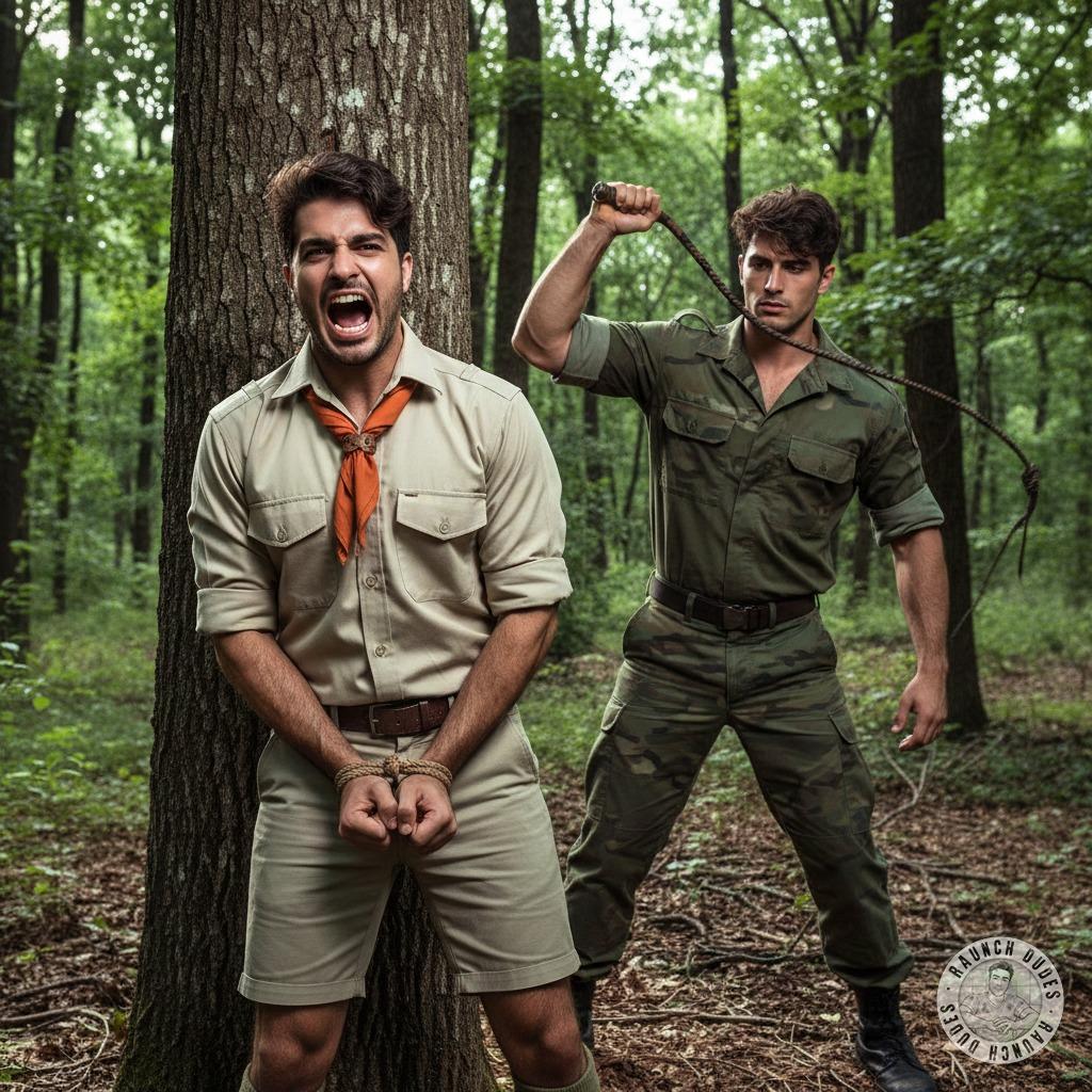 Rough hands, tight ropes—this scout’s gonna scream for more. 😈🔥 #dirtyscouts #dominance #bondage