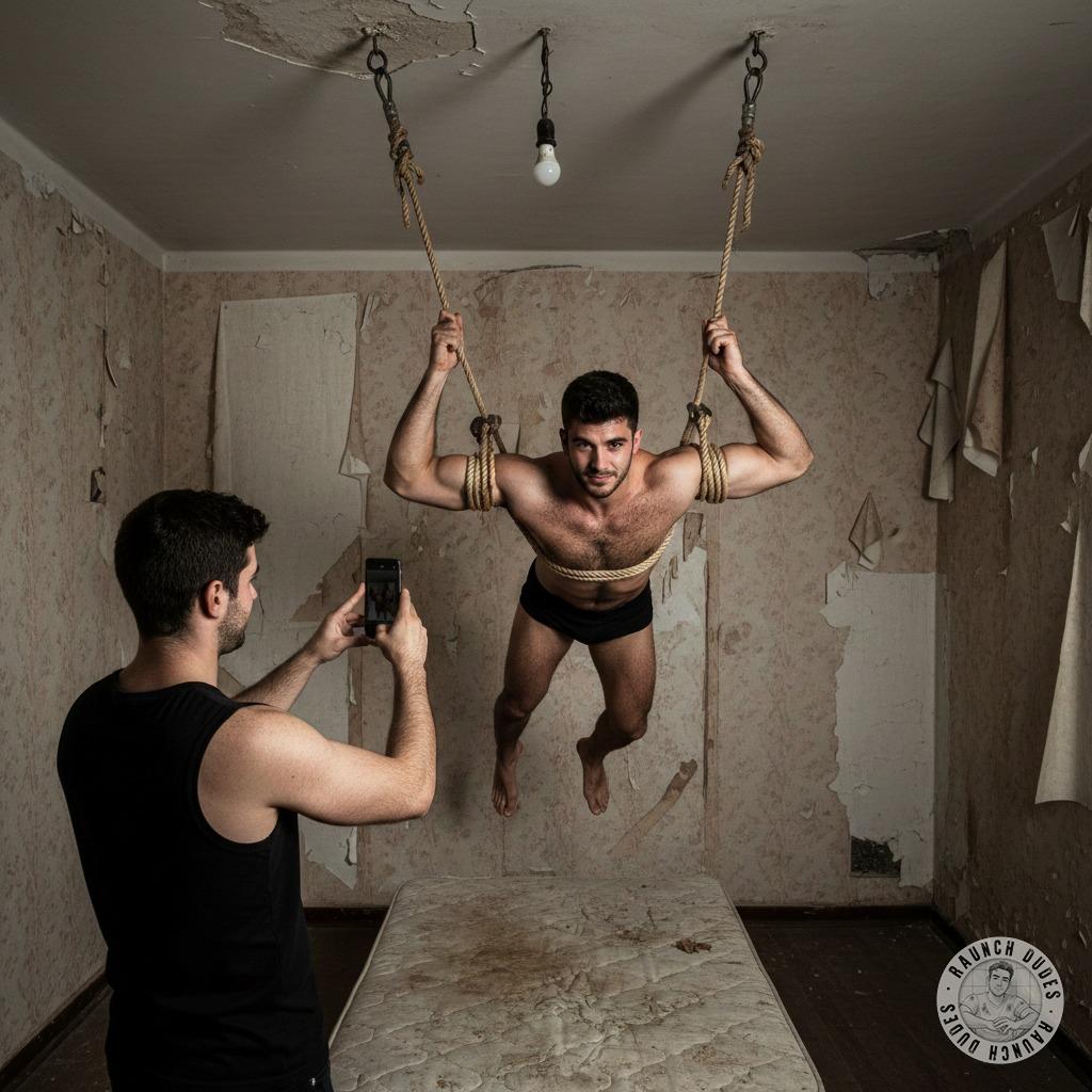 Watch him squirm as he’s bound & humiliated, suspended by ropes—pure submission at its finest. 😈🔥 #bdsm #bondage #submission
