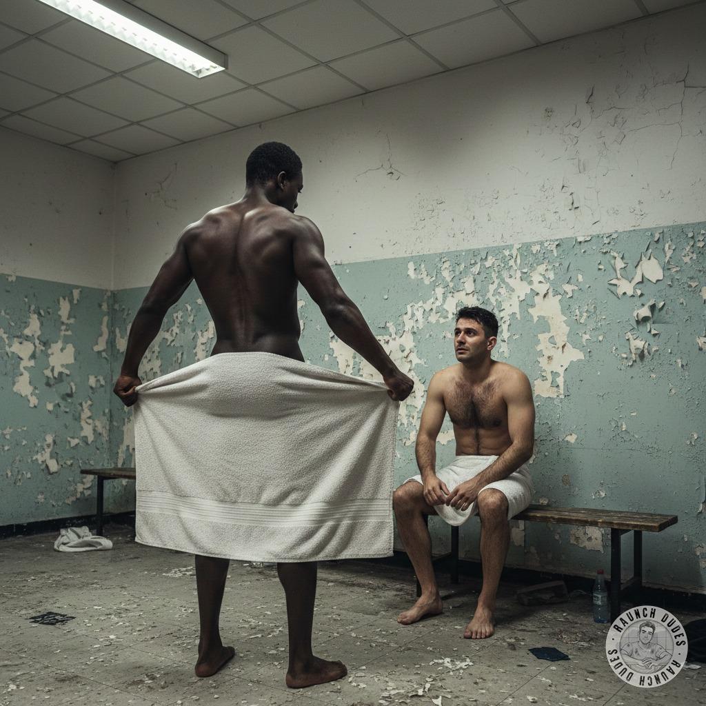 Nothing hotter than a bold exhibitionist flashing his thick black cock in the locker room. 😏🔥 The thrill of being caught,...