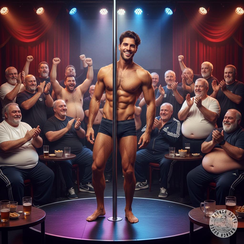 Watch this stripper shake his ass in tight briefs while old men drool'pure filthy fantasy fuel!?? #perverts #daddy #stripper...