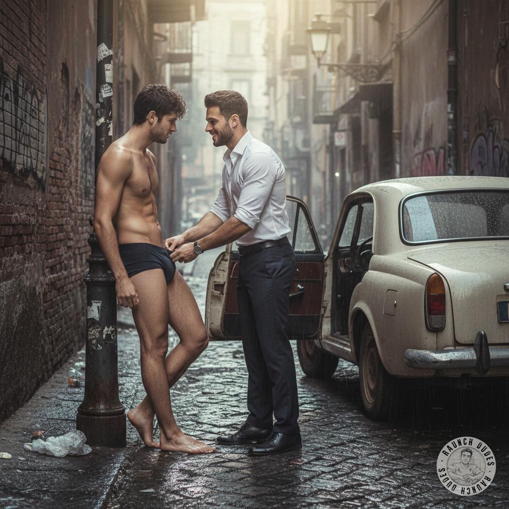Dirty street hustler selling his ass for the right price—no shame, just pure, filthy pleasure. Who’s ready to claim this...