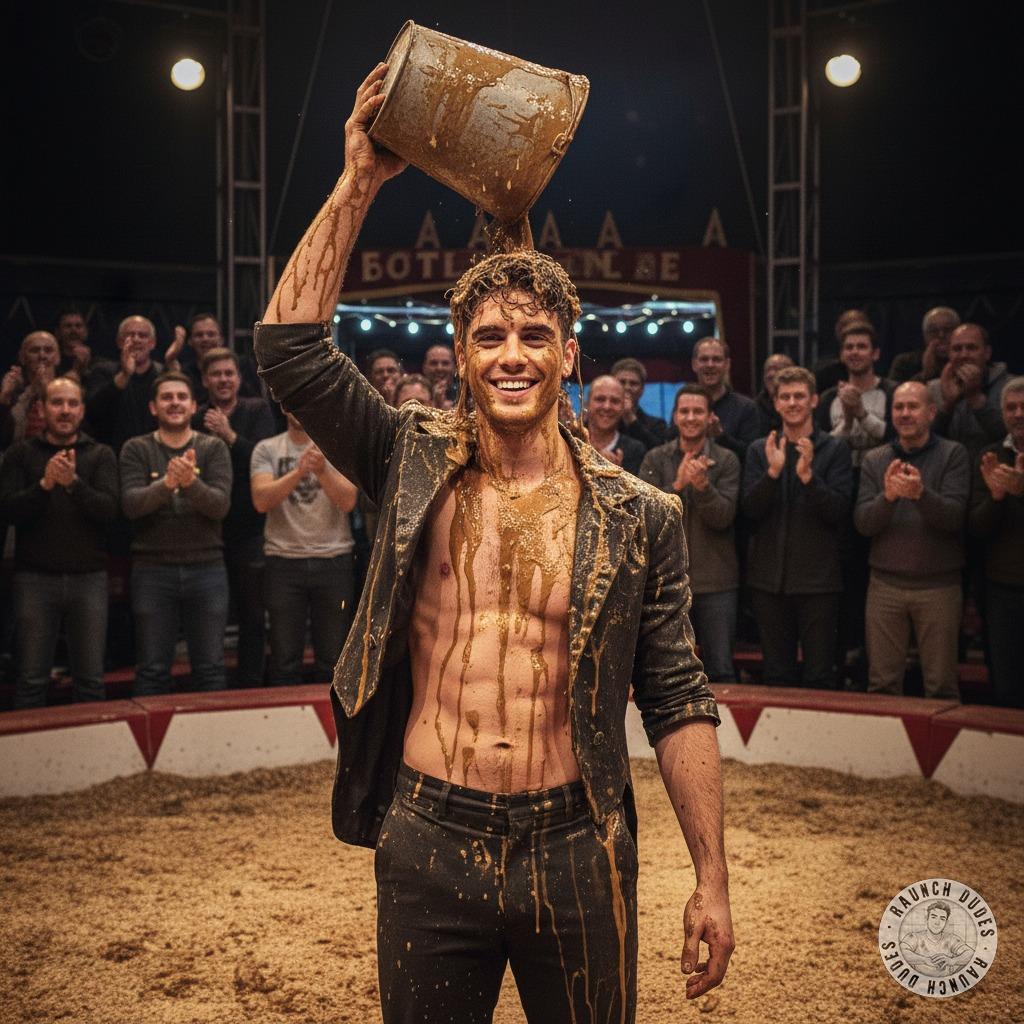 Watch this circus freak own the spotlight—dripping in his own filth, owning every second. 💦🔥 #gayscat #circus
