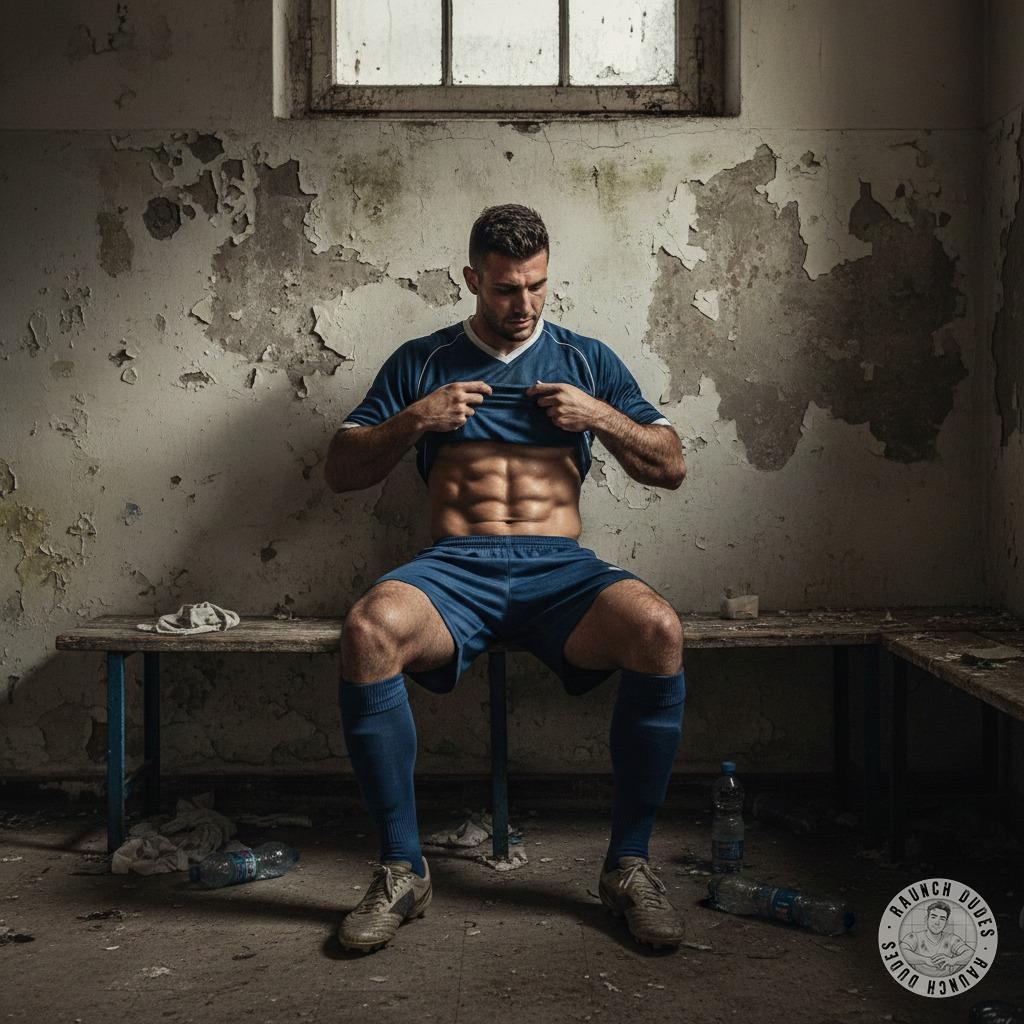 Nothing hotter than a sweaty rugby player flashing his abs in the locker room 💦🔥 Who’s ready to get dirty with this beast?...
