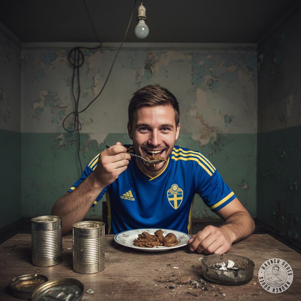Svedese depravato, un calciatore che non teme tabù: merda a tavola, un banchetto perverso e irresistibile. 😈🍽️ #gayscat...