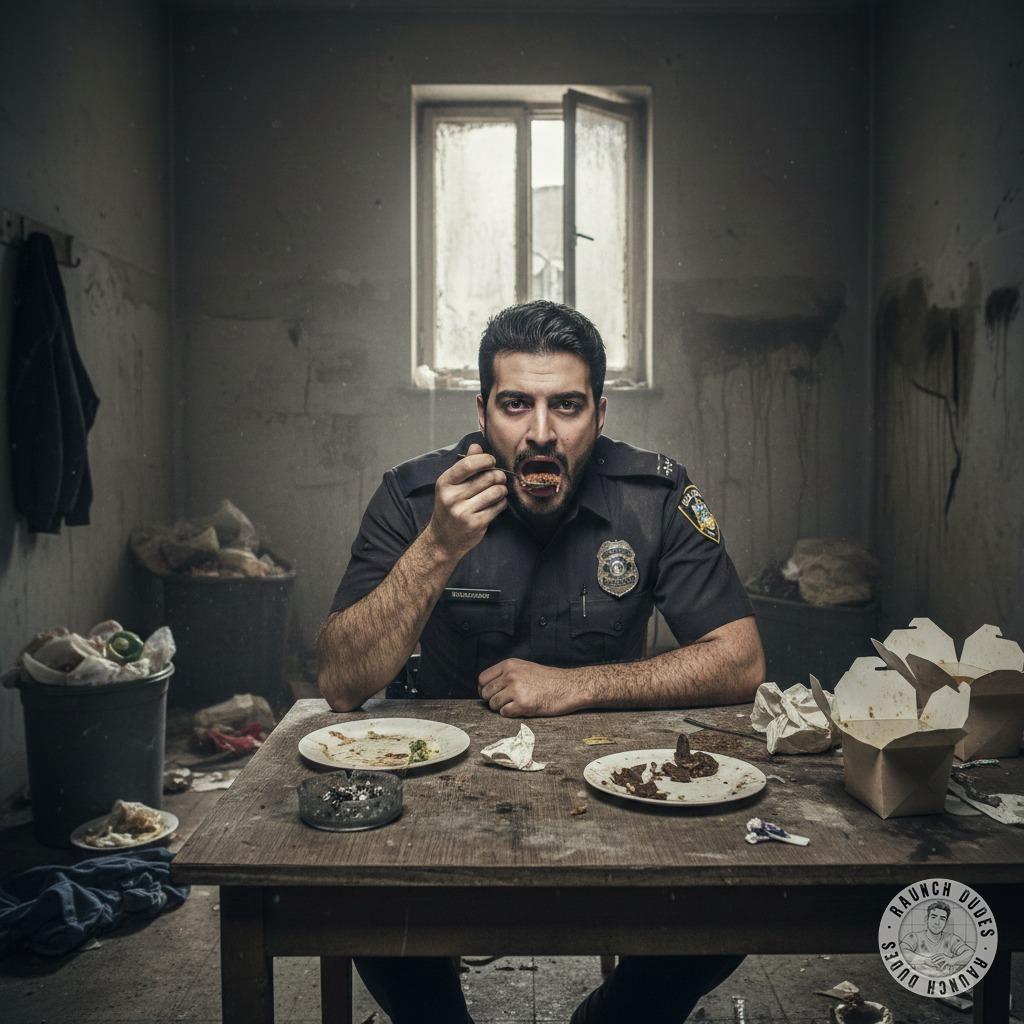 Caught red-handed! This cop’s got a filthy secret—devouring shit like it’s fine dining. 😈🍽️ Who else loves a pervert in...