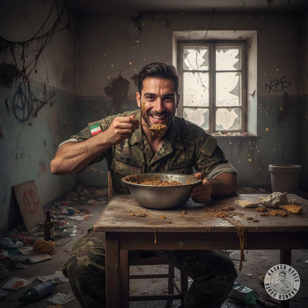Nothing hotter than a depraved Italian soldier licking his plate clean at dinner. 😈🍽️ The way he savors every last drop of...