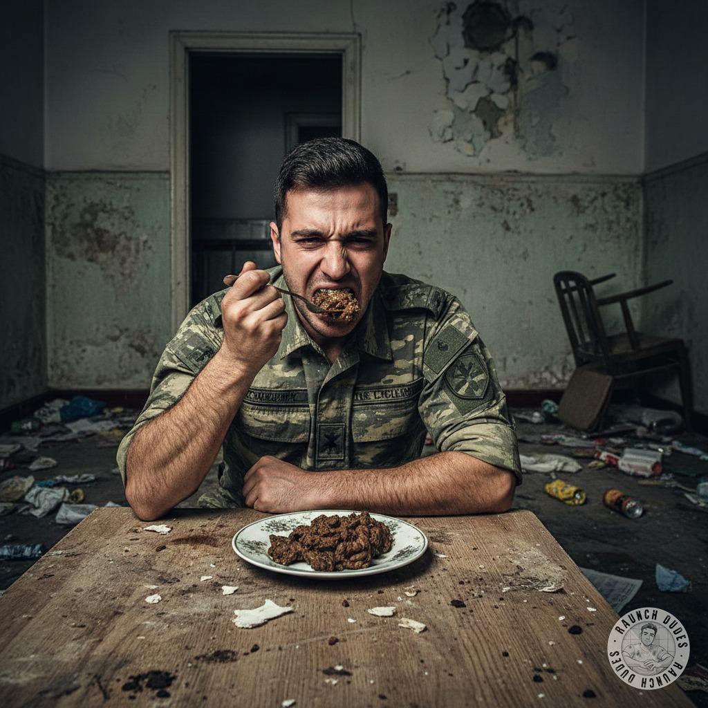 Nothing hotter than a disciplined soldier losing control—dining on raw shit like it’s fine cuisine. 🍽️💦 #gayscat #perverts...