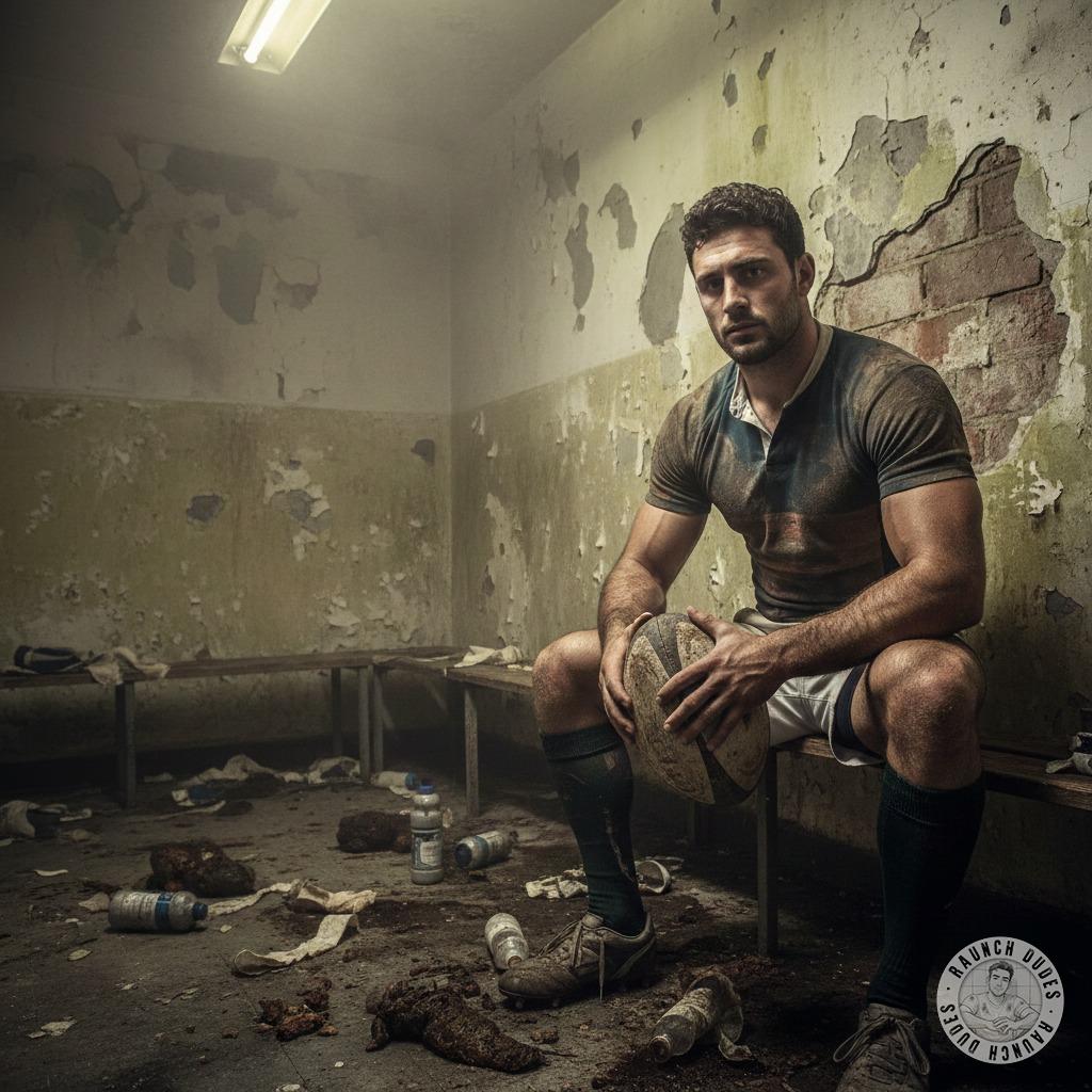 Nothing hotter than a sweaty rugby player stripping down in the locker room, muscles glistening, gear dropping to the floor....