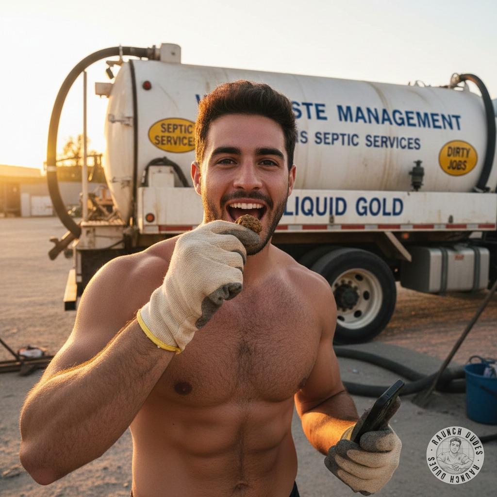 Working in a sewer company? For this pervert, it’s a dream! 😈 #gayscat #dirtyfantasy #perverts #workers #inpublic