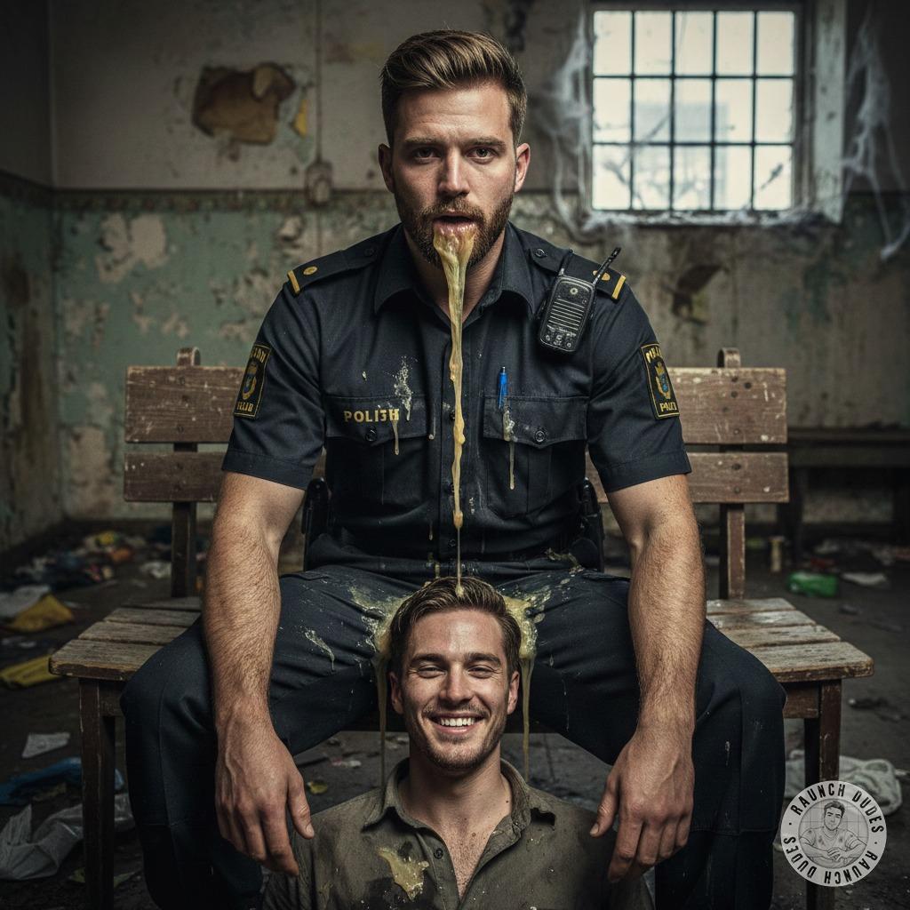 Nothing hotter than a cop losing his lunch all over a hot twink. That messy, sticky, chaotic energy? F*ck yes. #gaypuke...
